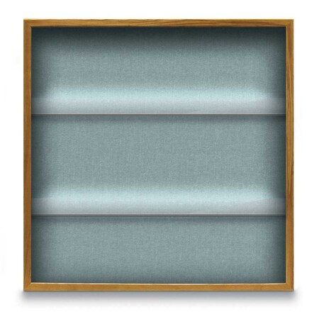 United Visual Products Outdoor Enclosed Combo Board, 48"x36", White Frame/Grey & Amethyst UVCB4836ODW-GREY-AMETHY